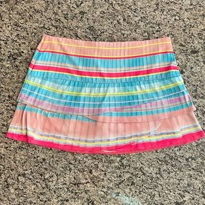 Lucky In Love Multi-Colored Tennis Skirt - Size L (12)